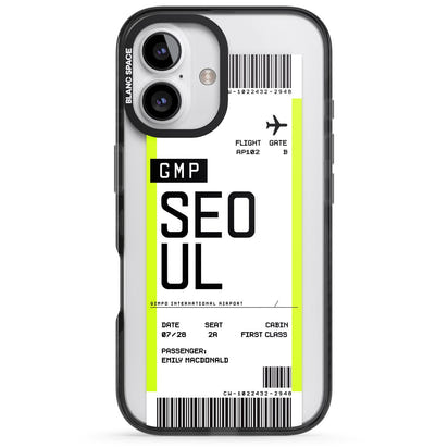 Personalised Seoul Boarding Pass