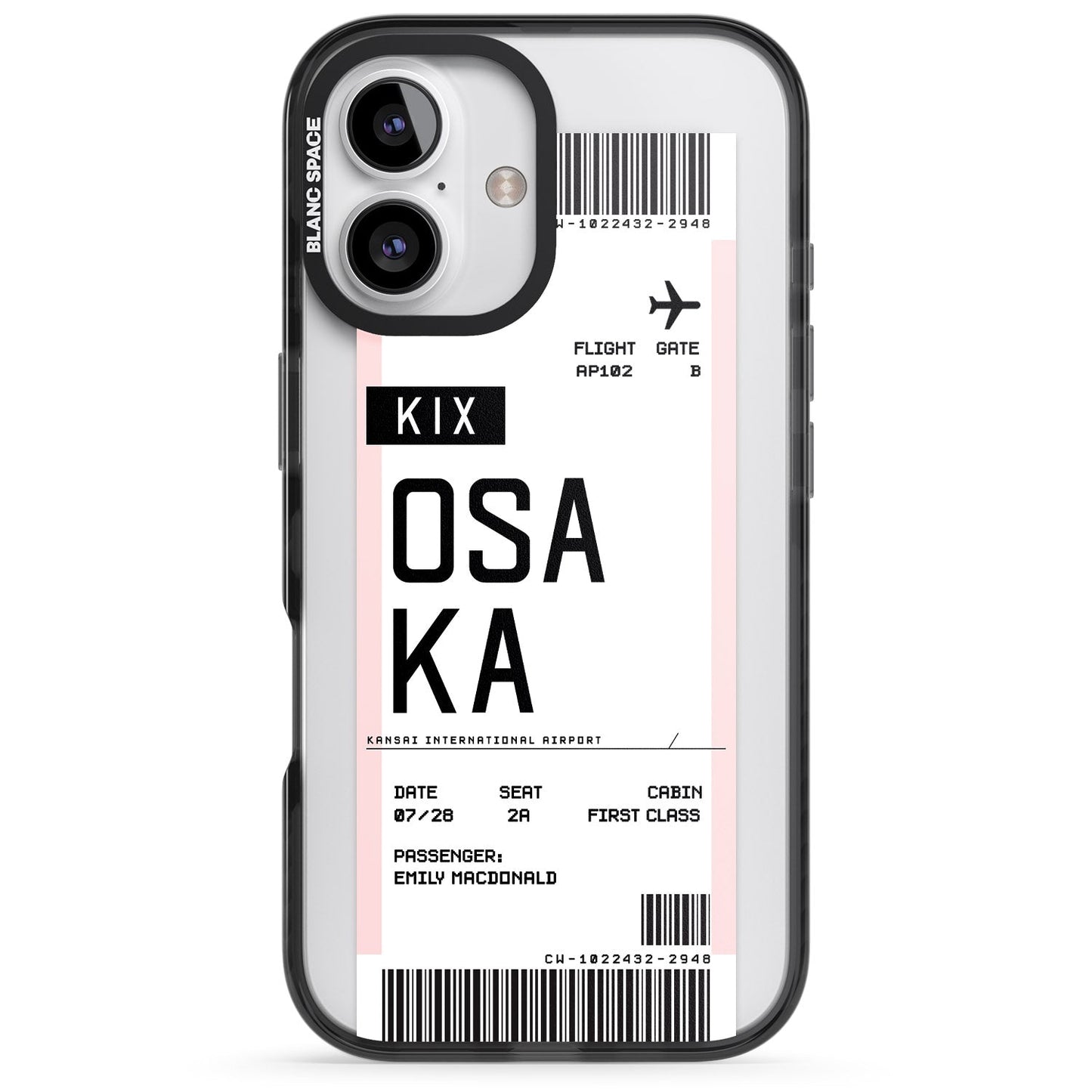 Personalised Osaka Boarding Pass