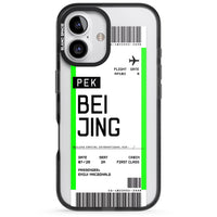 Carte d'embarquement personnalisée pour Pékin