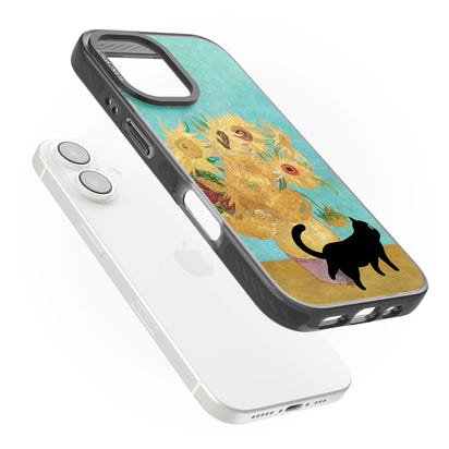 Cat with Van Gogh's Sunflowers