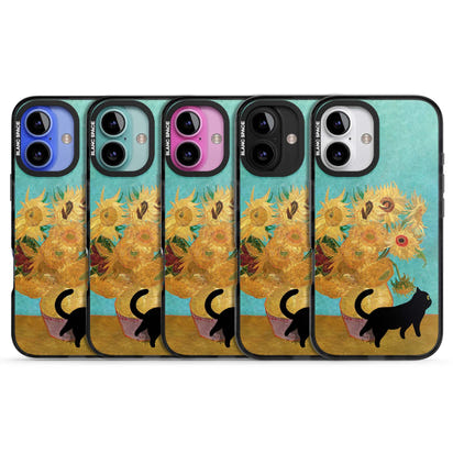 Cat with Van Gogh's Sunflowers