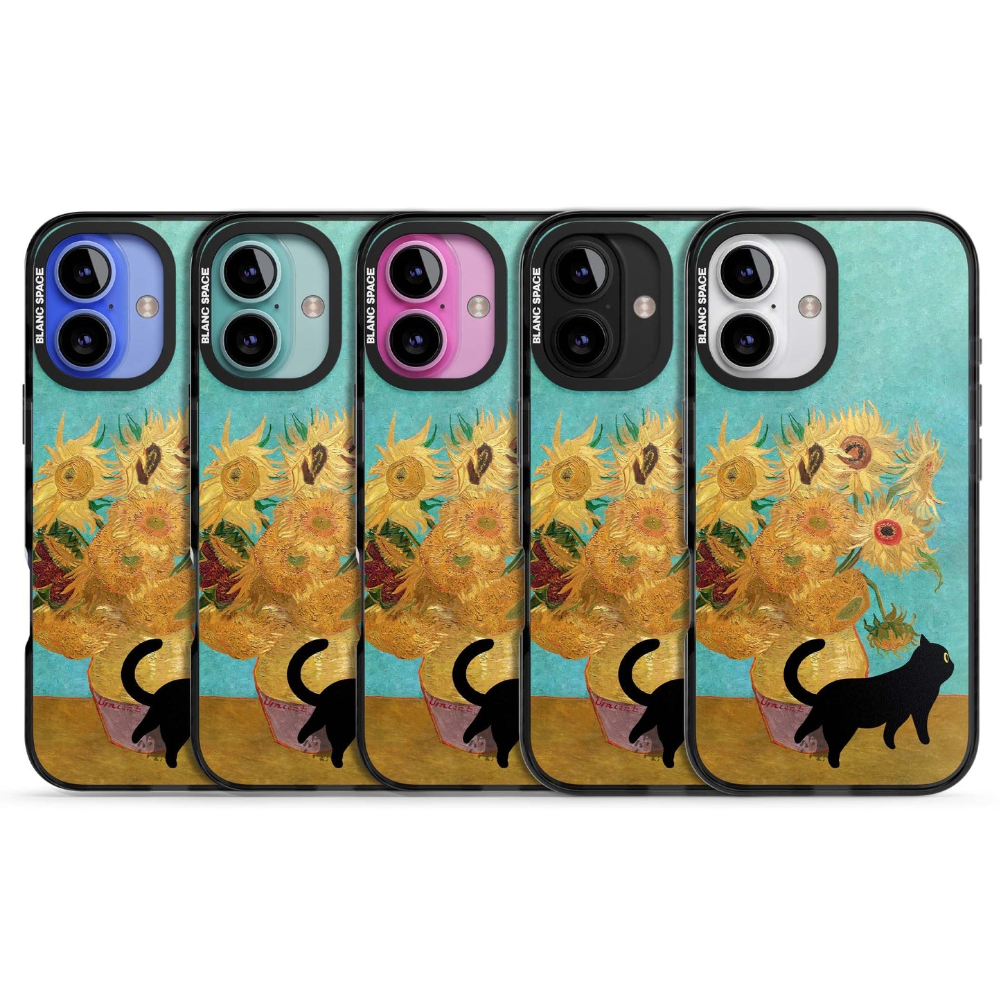 Cat with Van Gogh's Sunflowers