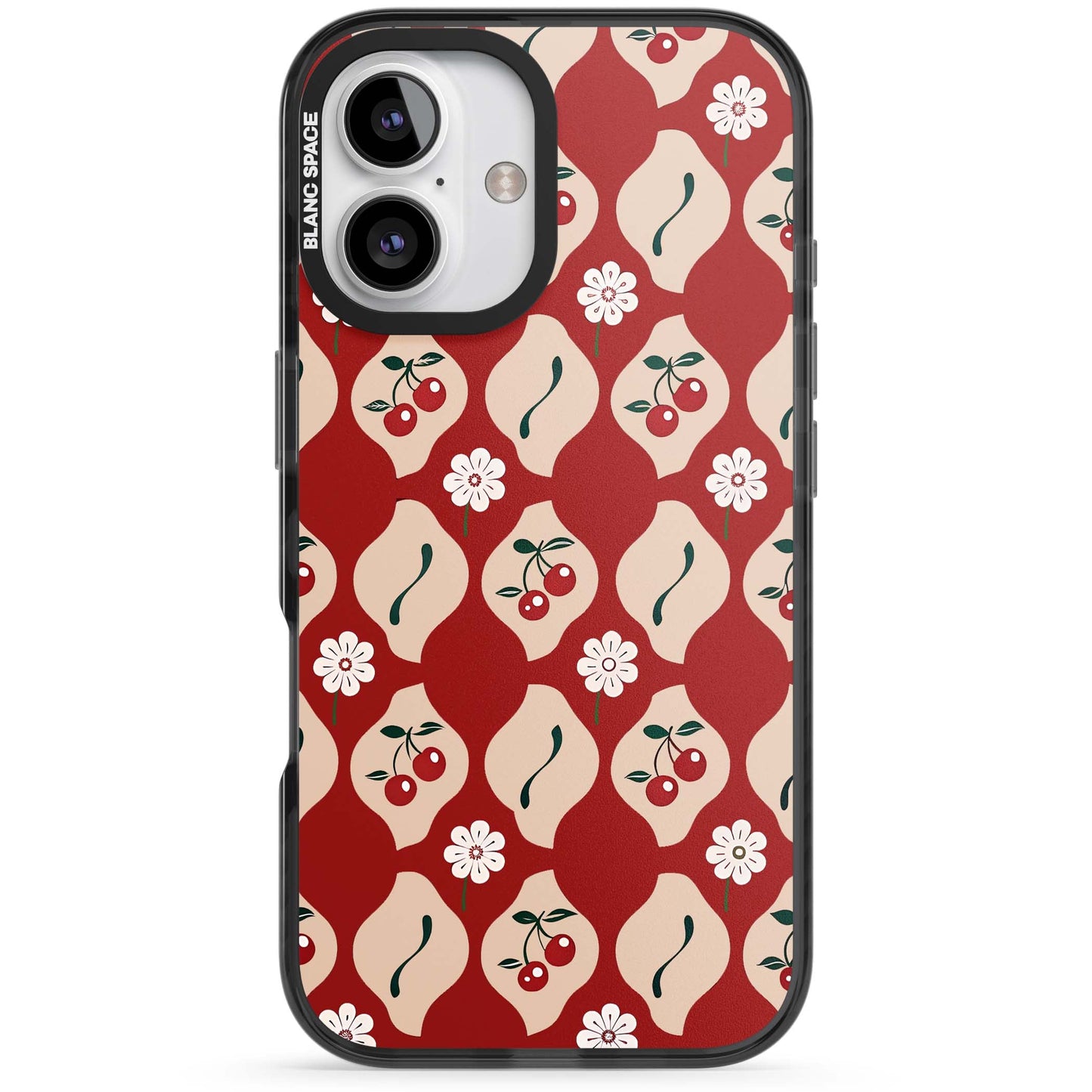 Vintage Cherry Diamond Pattern