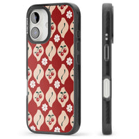 Vintage Cherry Diamond Pattern