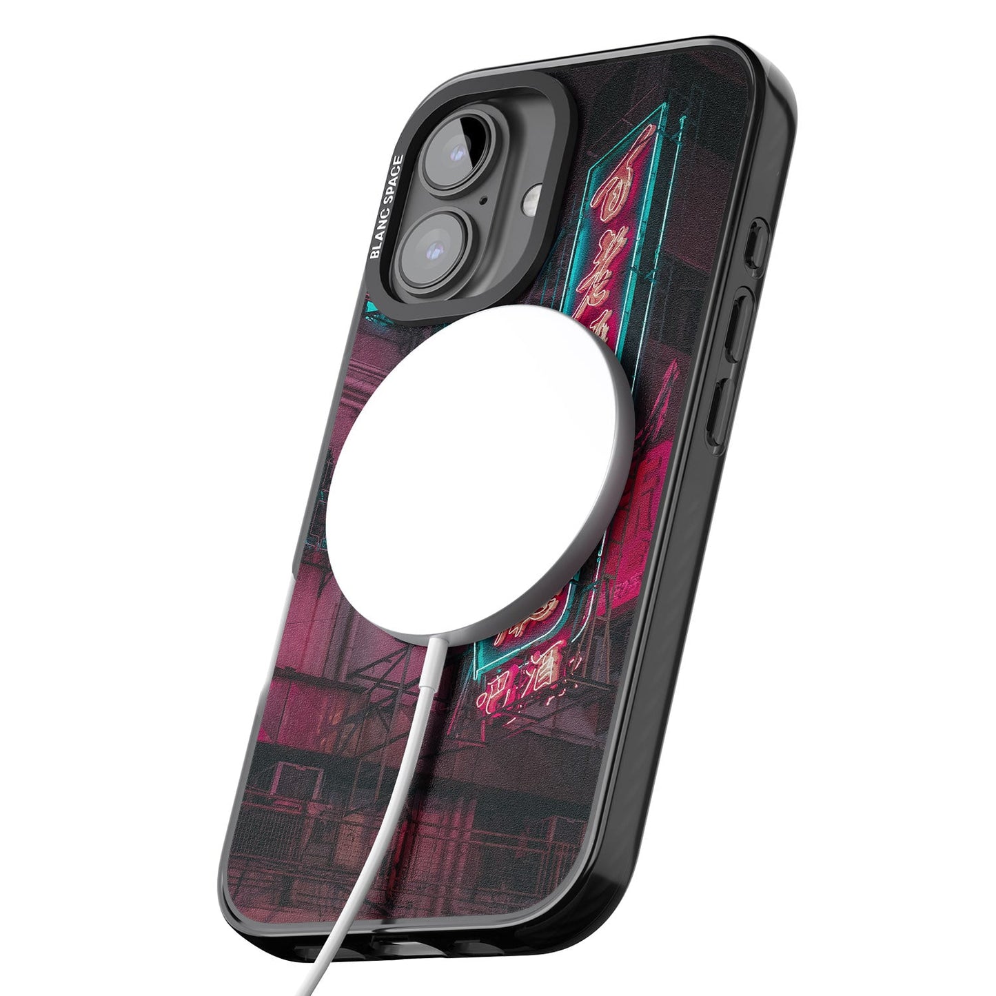 Neon-Kanji-Stadtbild