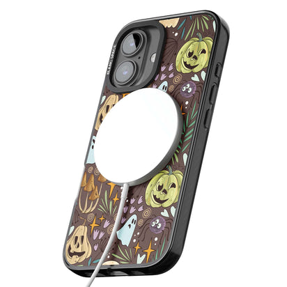 Goblincore Cartoon Halloween Pattern