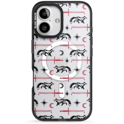 Motif renard et lame