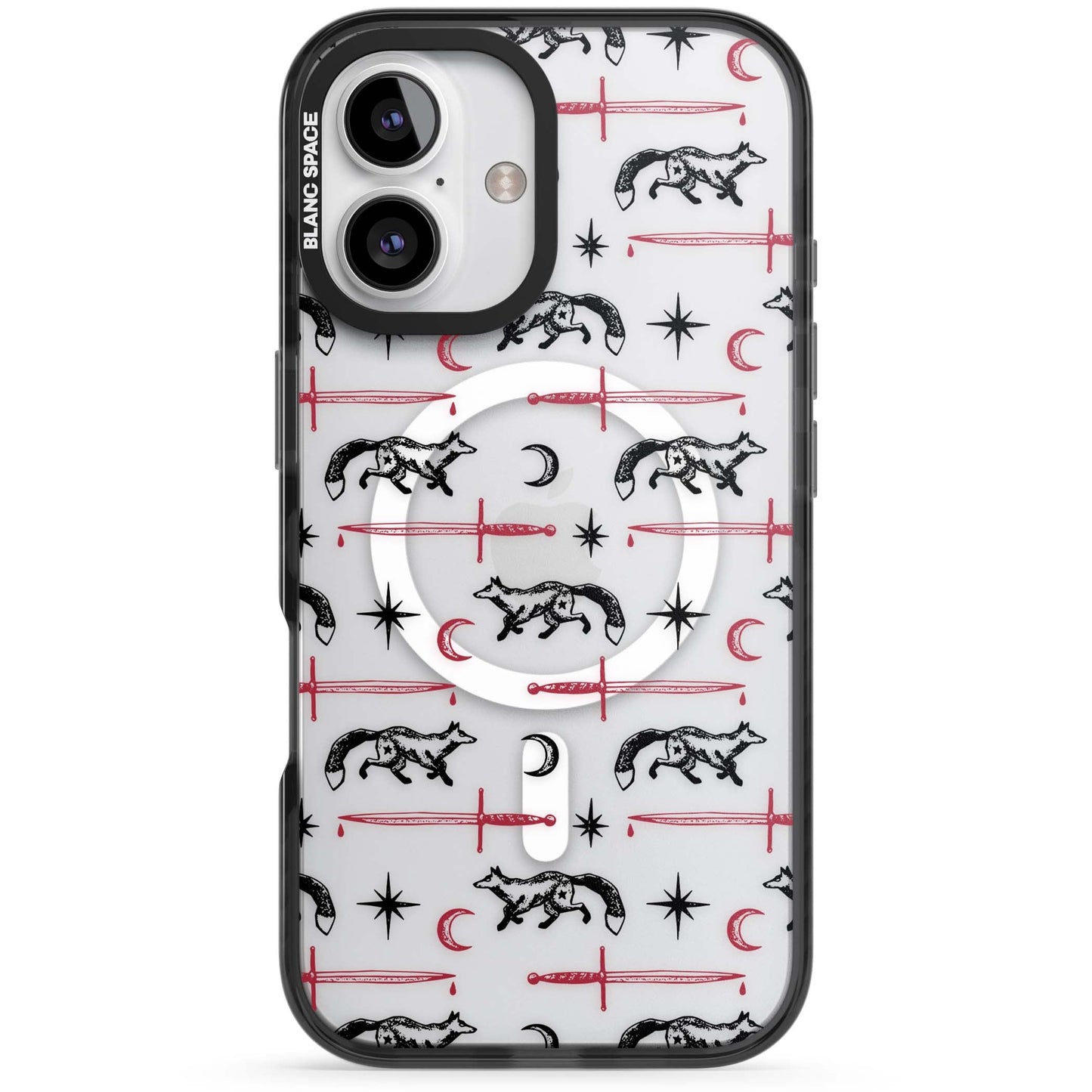 Motif renard et lame