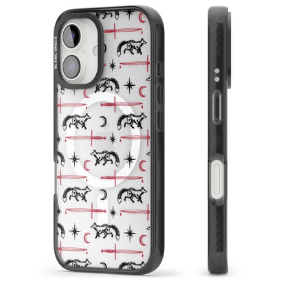 Motif renard et lame