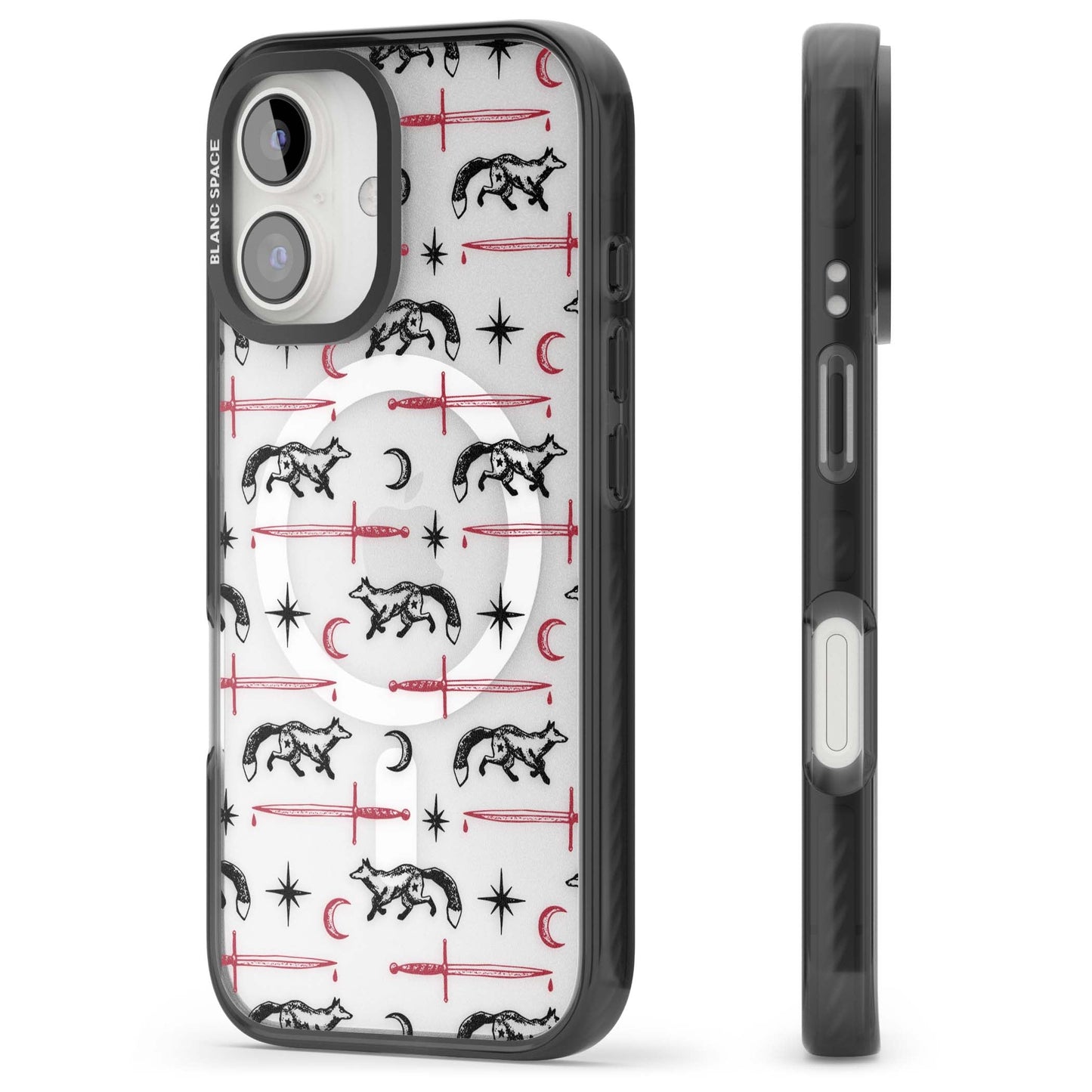 Motif renard et lame