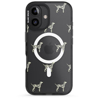 Motif de chien dalmatien