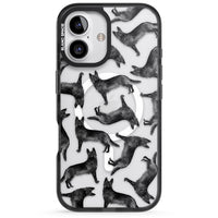 German Shepherd Pattern Black