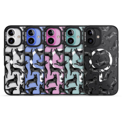 German Shepherd Pattern Black