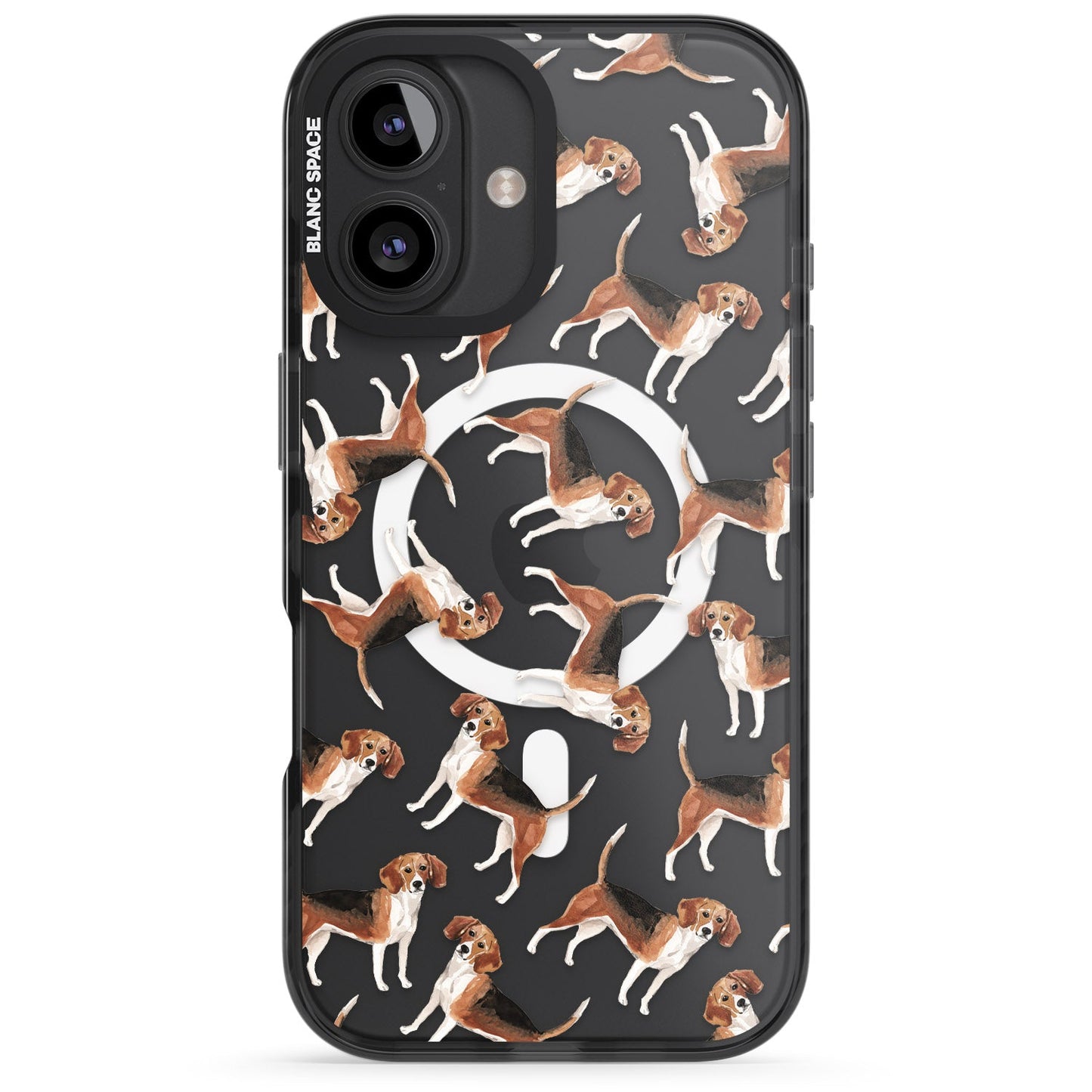 Beagle Watercolor Pattern