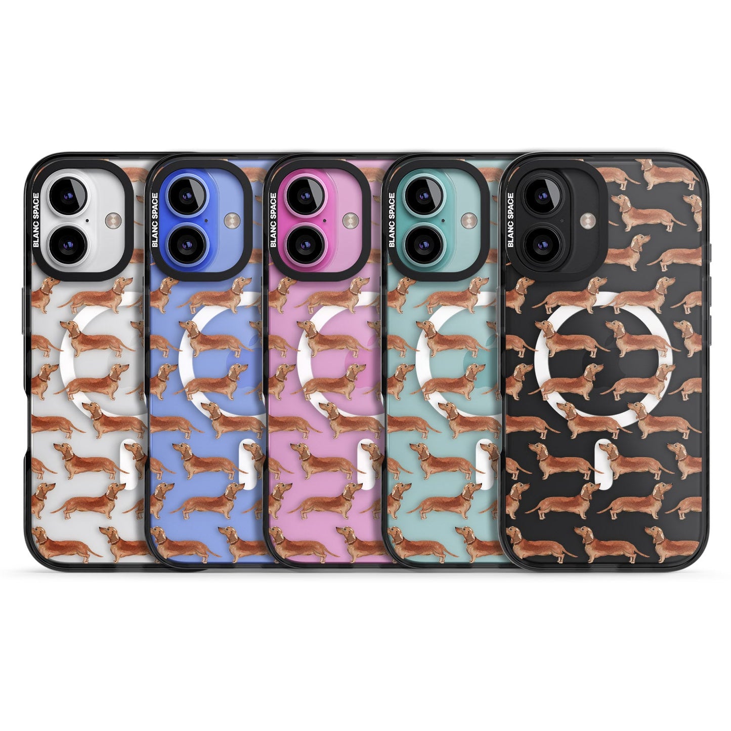 Dachshund Watercolor Dog Pattern