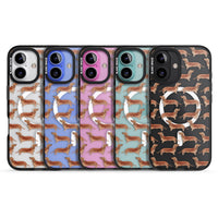 Dachshund Watercolor Dog Pattern