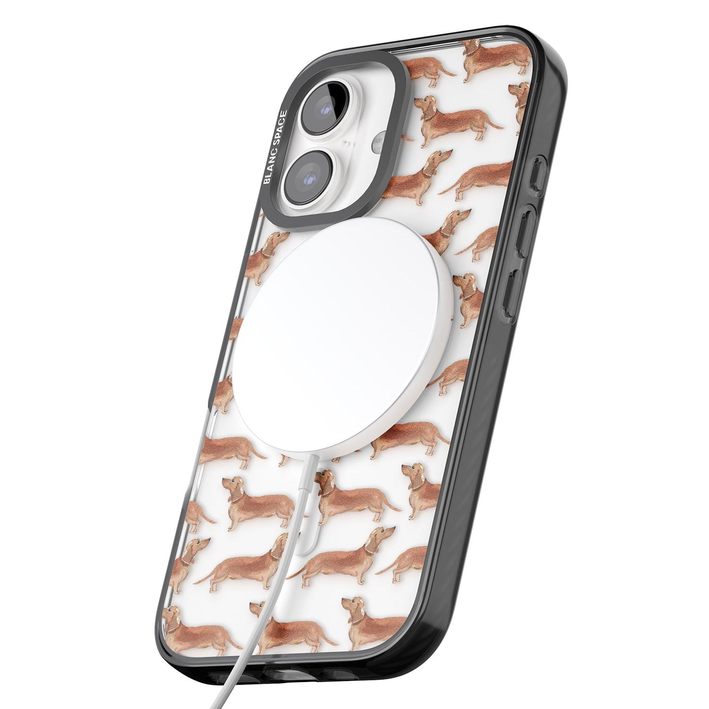 Dachshund Watercolor Dog Pattern