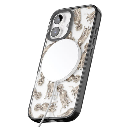 Weimaraner Watercolor Dog