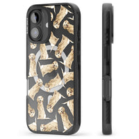 Motif aquarelle de Golden Retriever