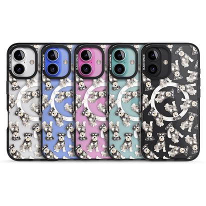 Aquarellzeichnung eines Zwergschnauzers