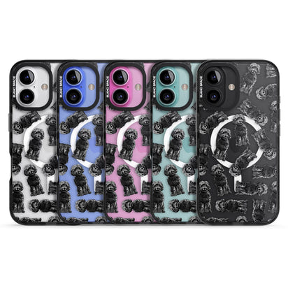 Black Cockapoo Watercolor