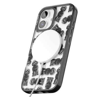 Black Cockapoo Watercolor