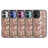 Fleurs sauvages et fougères sur terre cuite