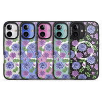 Purple Dahlias Floral