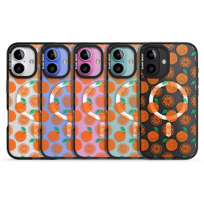 Orangefarbenes Muster