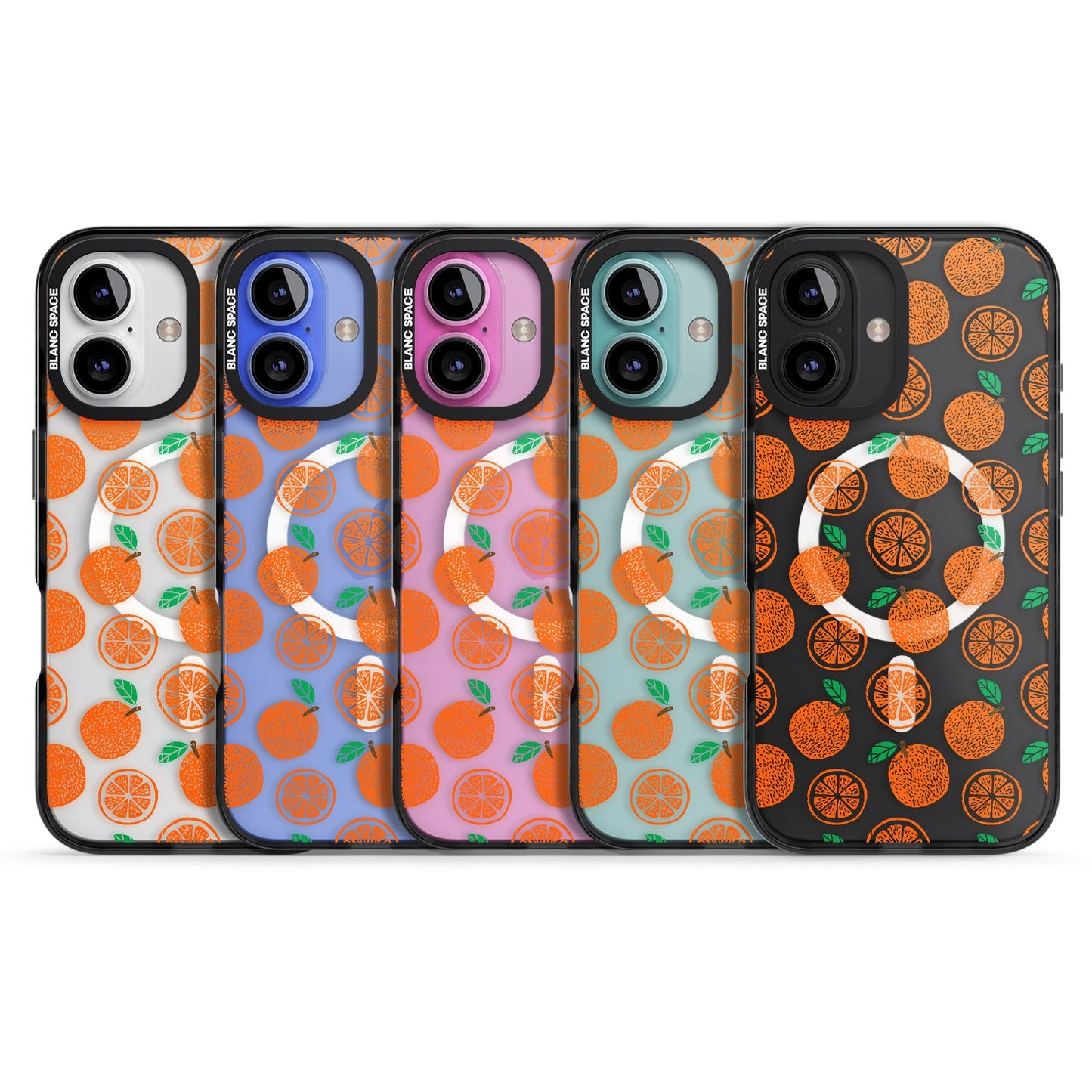 Orangefarbenes Muster