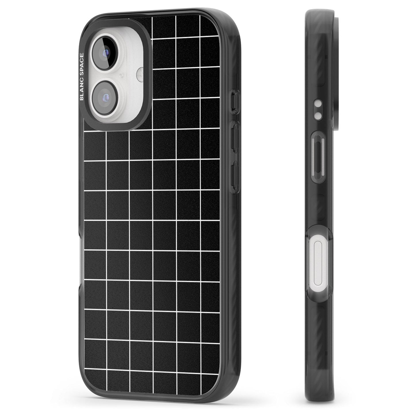 Minimalist Grid Pattern Black