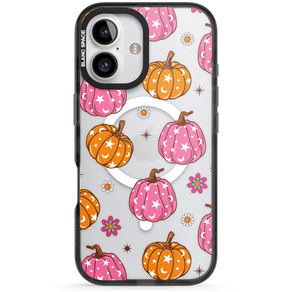 Motif de citrouilles Fleurs et Étoiles