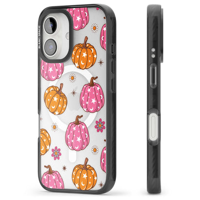 Motif de citrouilles Fleurs et Étoiles