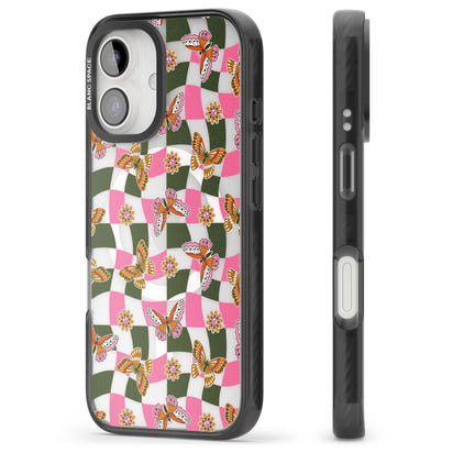 Wavy Butterfly Checked Pattern