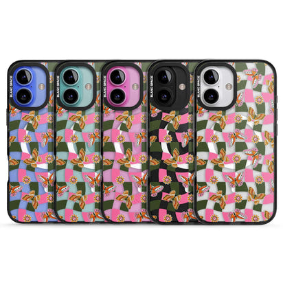 Wavy Butterfly Checked Pattern