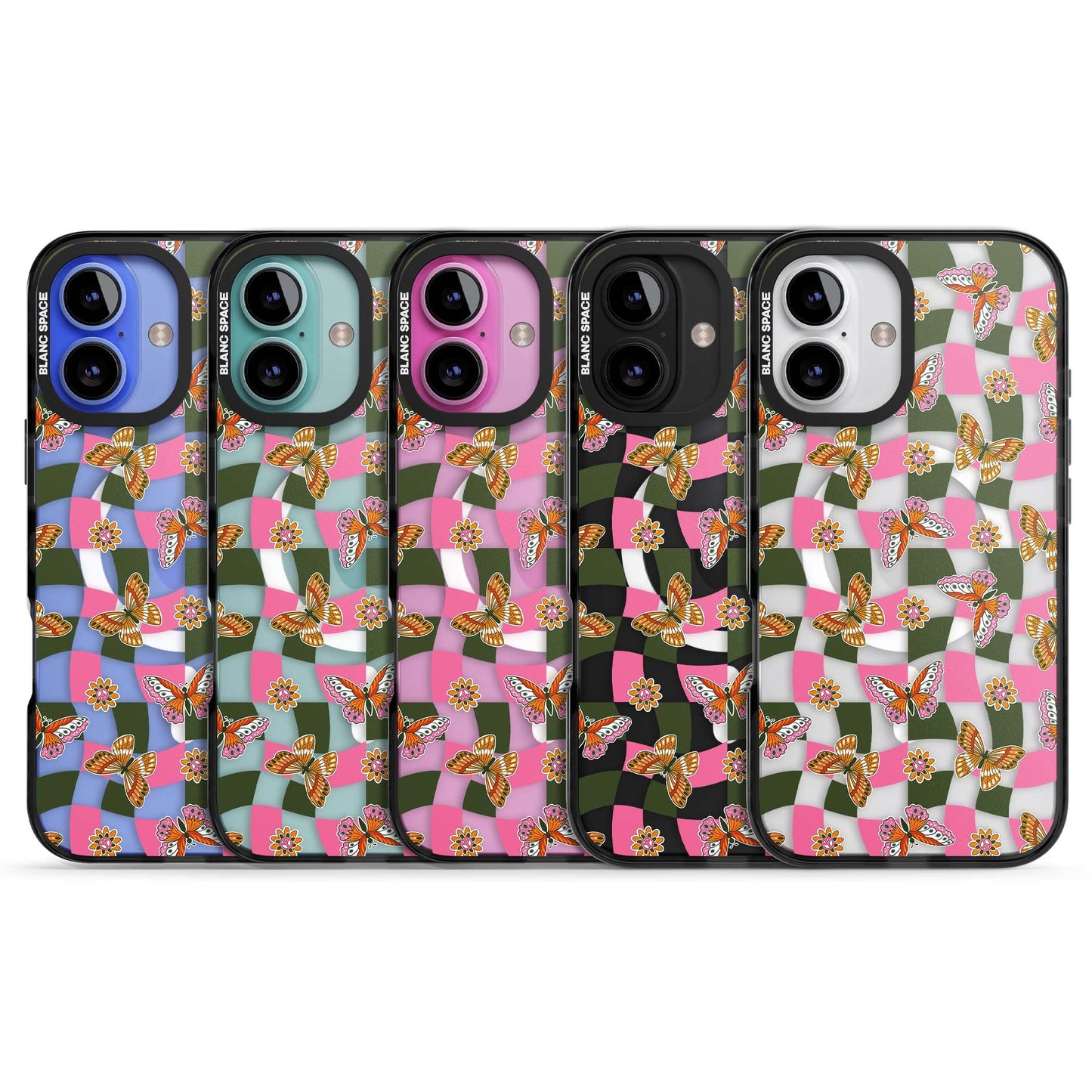 Wavy Butterfly Checked Pattern