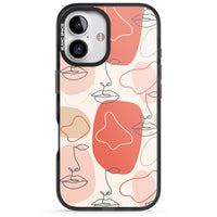 Abstract Face Line Art