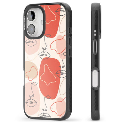 Abstract Face Line Art