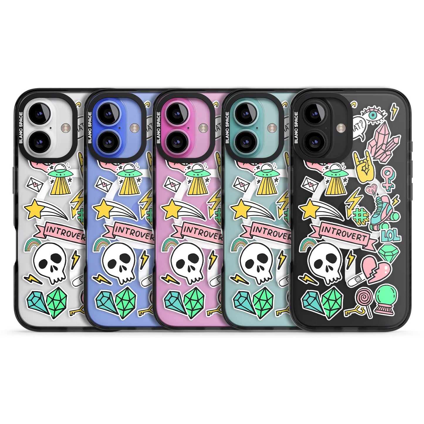 Autocollant introverti