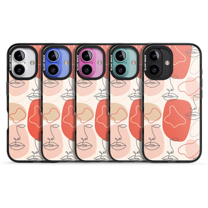 Abstract Face Line Art