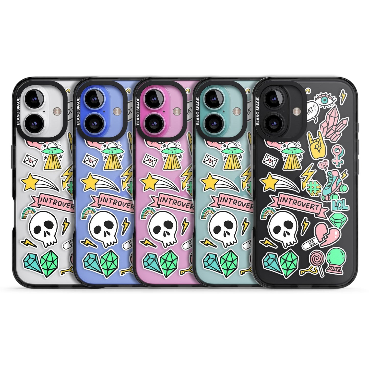 Autocollant introverti