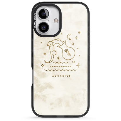 Goldenes Emblem des Wassermanns