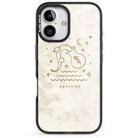 Goldenes Emblem des Wassermanns