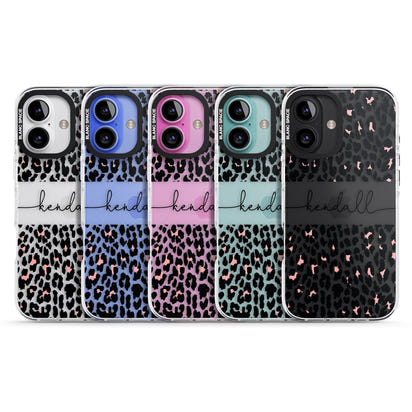 Personalised Cursive Leopard Spots