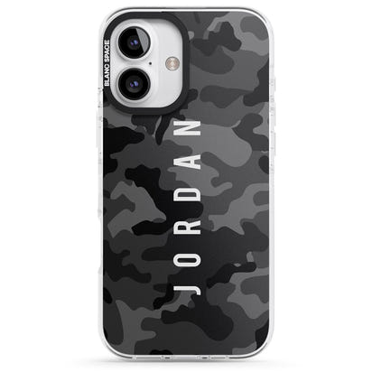 Personalised Black Camouflage Name