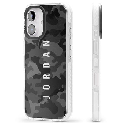 Personalised Black Camouflage Name
