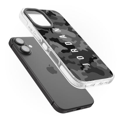 Personalised Black Camouflage Name