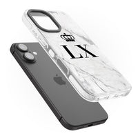 Personalised Initial Crown Marble