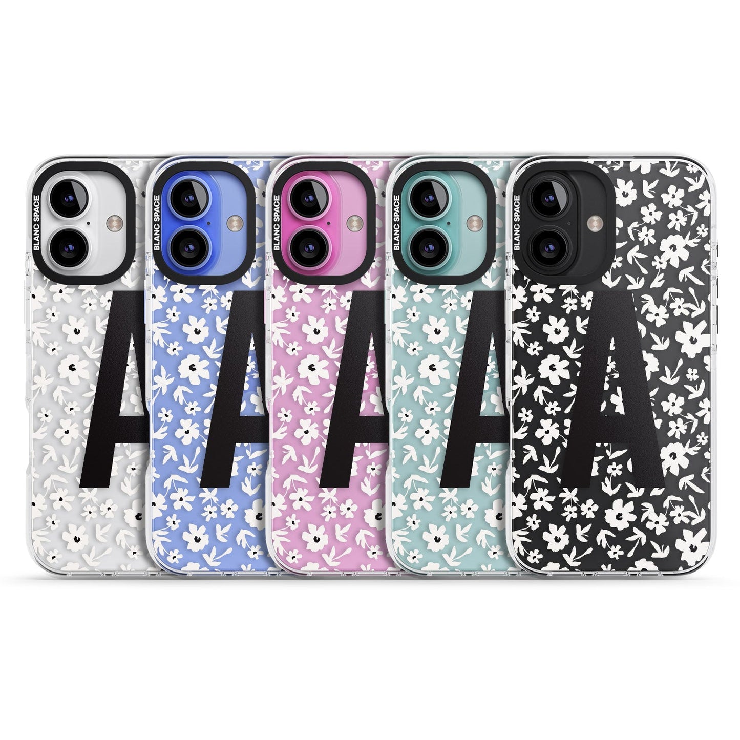 Initiale en gras personnalisée et florale