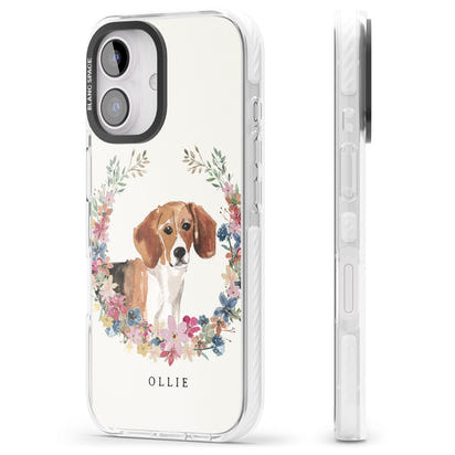 Personalised Beagle Floral Portrait
